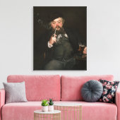 Edouard Manet - Een goed glas bier / Le bon bock Canvas Afdruk (Insitu (Woonkamer))