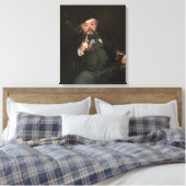 Edouard Manet - Een goed glas bier / Le bon bock Canvas Afdruk (Insitu (Slaapkamer))
