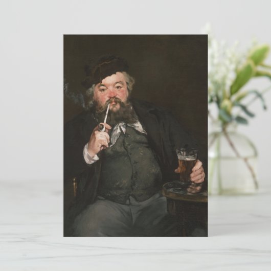 Edouard Manet - Een goed glas bier / Le bon bock Kaart (Staand voorkant)