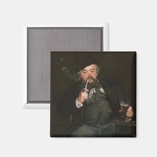 Edouard Manet - Een goed glas bier / Le bon bock Magneet (Voorkant / Achterkant)