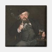 Edouard Manet - Een goed glas bier / Le bon bock Magneet (Voorkant)