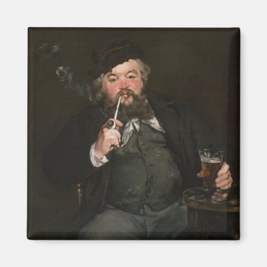 Edouard Manet - Een goed glas bier / Le bon bock Magneet (Voorkant)
