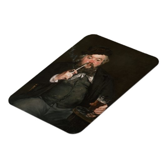 Edouard Manet - Een goed glas bier / Le bon bock Magneet (Linkerzijde)