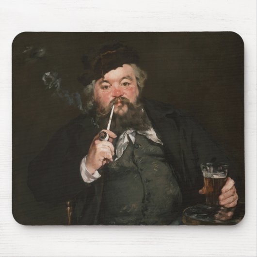 Edouard Manet - Een goed glas bier / Le bon bock Muismat (Voorkant)