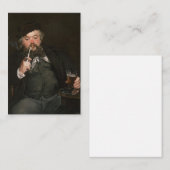 Edouard Manet - Een goed glas bier / Le bon bock Notitiekaartje (Voorkant / Achterkant)
