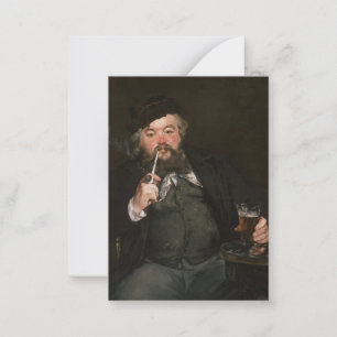 Edouard Manet - Een goed glas bier / Le bon bock Notitiekaartje