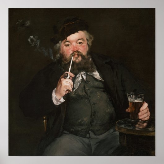 Edouard Manet - Een goed glas bier / Le bon bock Poster (Voorkant)