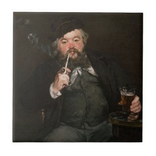 Edouard Manet - Een goed glas bier / Le bon bock Tegeltje