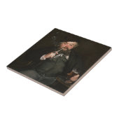 Edouard Manet - Een goed glas bier / Le bon bock Tegeltje (Zijkant)