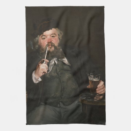 Edouard Manet - Een goed glas bier / Le bon bock Theedoek (Verticaal)