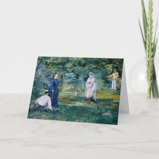 Edouard Manet - Een Partij Croquet Kaart (Voorkant)