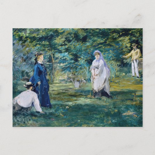 Edouard Manet - Een partijtje croquet Briefkaart (Voorkant)