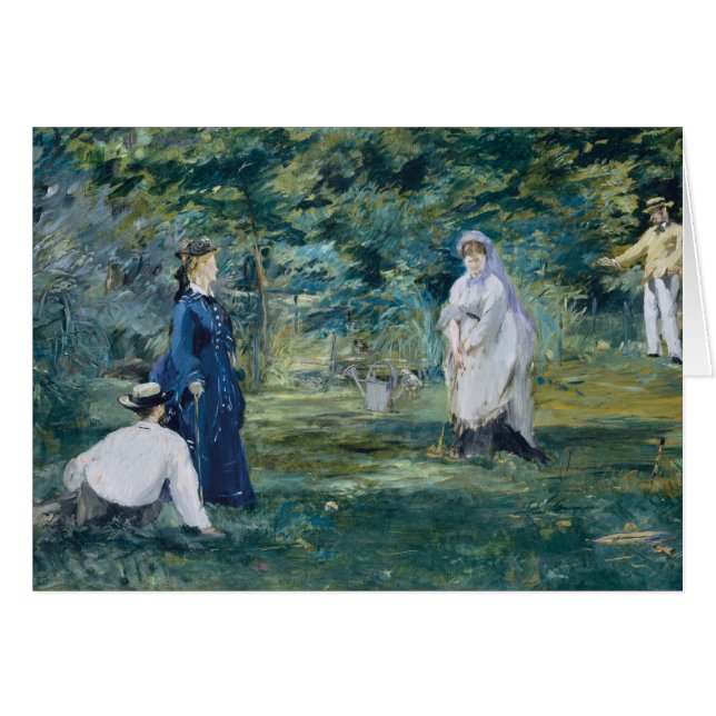 Edouard Manet - Een spel van Croquet (Voorkant Horizontaal)