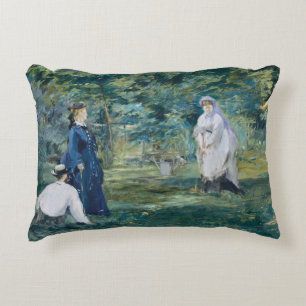 Edouard Manet - Een spel van Croquet Accent Kussen