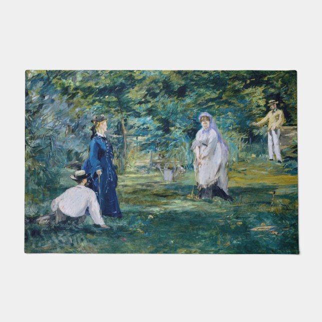 Edouard Manet - Een spel van Croquet Deurmat (Voorkant)