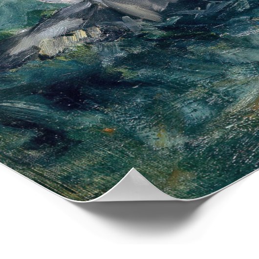 Edouard Manet - Een spel van Croquet Poster (Hoek)