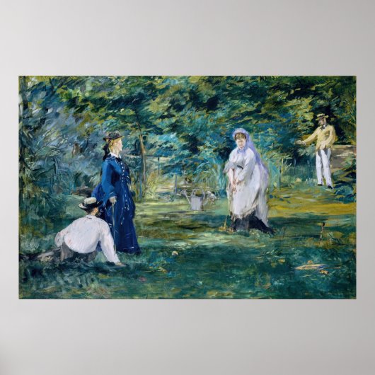 Edouard Manet - Een spel van Croquet Poster (Voorkant)
