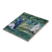 Edouard Manet - Een spel van Croquet Tegeltje (Zijkant)