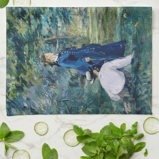 Edouard Manet - Een spel van Croquet Theedoek (Gevouwen)