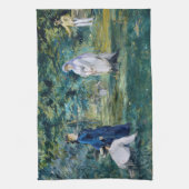 Edouard Manet - Een spel van Croquet Theedoek (Verticaal)