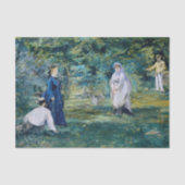 Edouard Manet - Een spel van Croquet Tissuepapier (Voorkant)