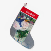 Edouard Manet - Flowers in a Crystal Kleine Kerstsok (Voorkant (Hangend))