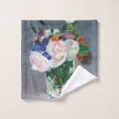 Edouard Manet - Flowers in een kristalvet Bad Handdoek (Wasdoekje)