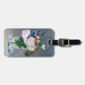 Edouard Manet - Flowers in een kristalvet Bagagelabel (Voorkant horizontaal)