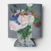 Edouard Manet - Flowers in een kristalvet Blikjeskoeler (Voorkant)