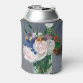 Edouard Manet - Flowers in een kristalvet Blikjeskoeler (Blikje Achterkant)