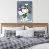 Edouard Manet - Flowers in een kristalvet Canvas Afdruk (Insitu (Slaapkamer))