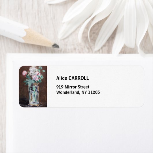 Edouard Manet - Flowers in een kristalvet Etiket (Insitu)