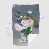Edouard Manet - Flowers in een kristalvet Golfhanddoek (Insitu)
