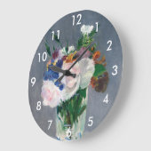 Edouard Manet - Flowers in een kristalvet Grote Klok (Hoek)