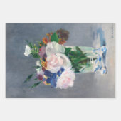 Edouard Manet - Flowers in een kristalvet Inpakpapier Vel (Voorkant 2)