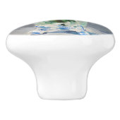 Edouard Manet - Flowers in een kristalvet Keramische Knop (Zijkant)