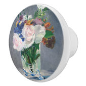 Edouard Manet - Flowers in een kristalvet Keramische Knop (Rechts)