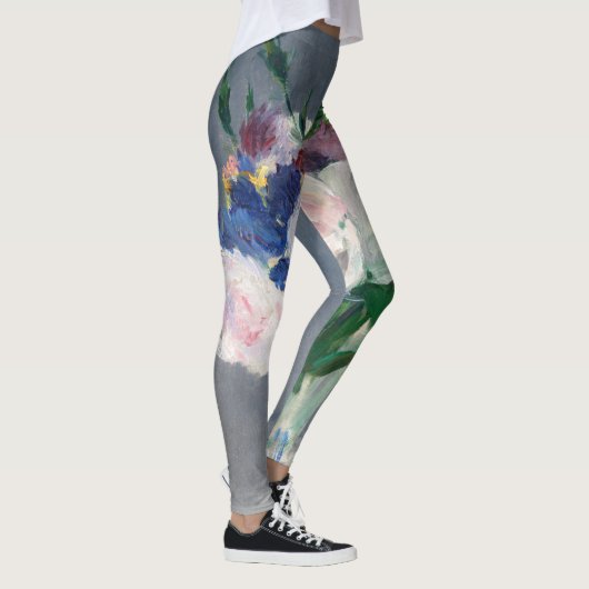 Edouard Manet - Flowers in een kristalvet Leggings (Rechts)