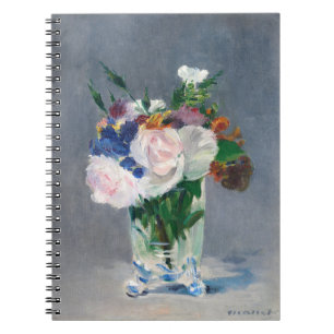 Edouard Manet - Flowers in een kristalvet Notitieboek