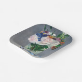 Edouard Manet - Flowers in een kristalvet Papieren Bordje (Gebogen)