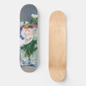 Edouard Manet - Flowers in een kristalvet Persoonlijk Skateboard (Voorkant)