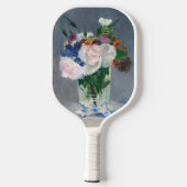 Edouard Manet - Flowers in een kristalvet Pickleball Paddle (Achterkant)