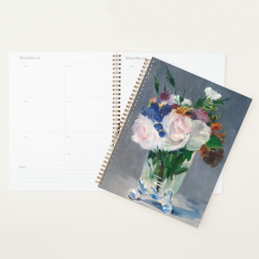 Edouard Manet - Flowers in een kristalvet Planner (Display)