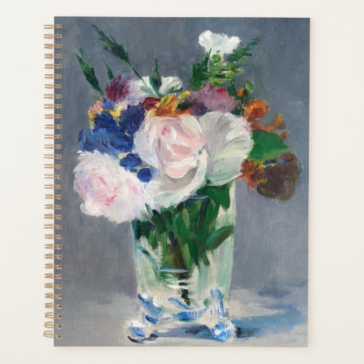 Edouard Manet - Flowers in een kristalvet Planner (Voorkant)
