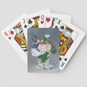 Edouard Manet - Flowers in een kristalvet Pokerkaarten