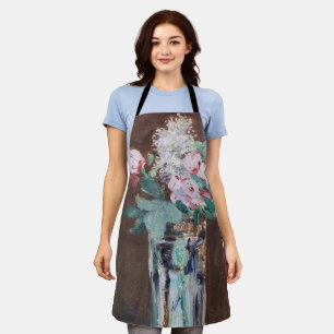 Edouard Manet - Flowers in een kristalvet Schort