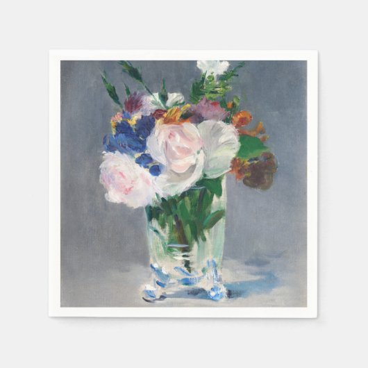Edouard Manet - Flowers in een kristalvet Servet (Voorkant)