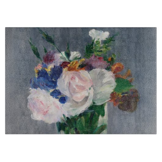 Edouard Manet - Flowers in een kristalvet Snijplank (Voorkant)
