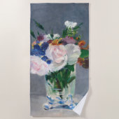 Edouard Manet - Flowers in een kristalvet Strandlaken (Voorkant)