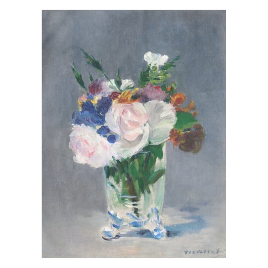 Edouard Manet - Flowers in een kristalvet Tafelkleed (Voorkant)